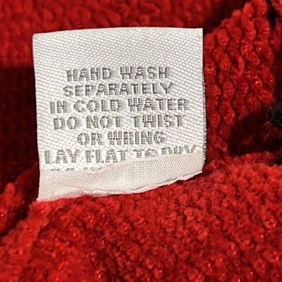 Dress Barn Snowflake Print Zip Front Acrylic Cardigan Sweater - Size 14/16 - Picture 12 of 12